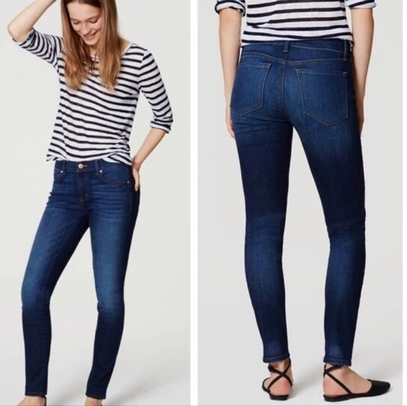 Loft Modern Skinny Ankle Jeans Pants - Picture 1 of 11